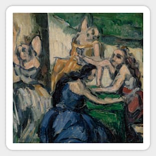 The Courtesans by Paul Cezanne Sticker